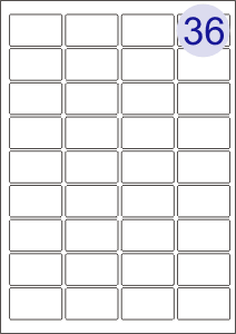 36 Up Labels Sheets (Round Corners)