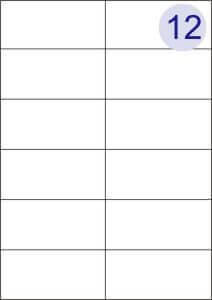 12 Up Label Sheets (Round Corners)