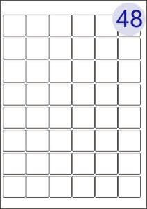 48 Up on A4 Sheet 27x27