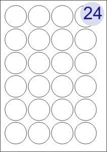 24 Labels Per Page