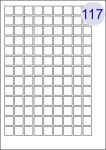 117 Up on A4 Sheet 19x19